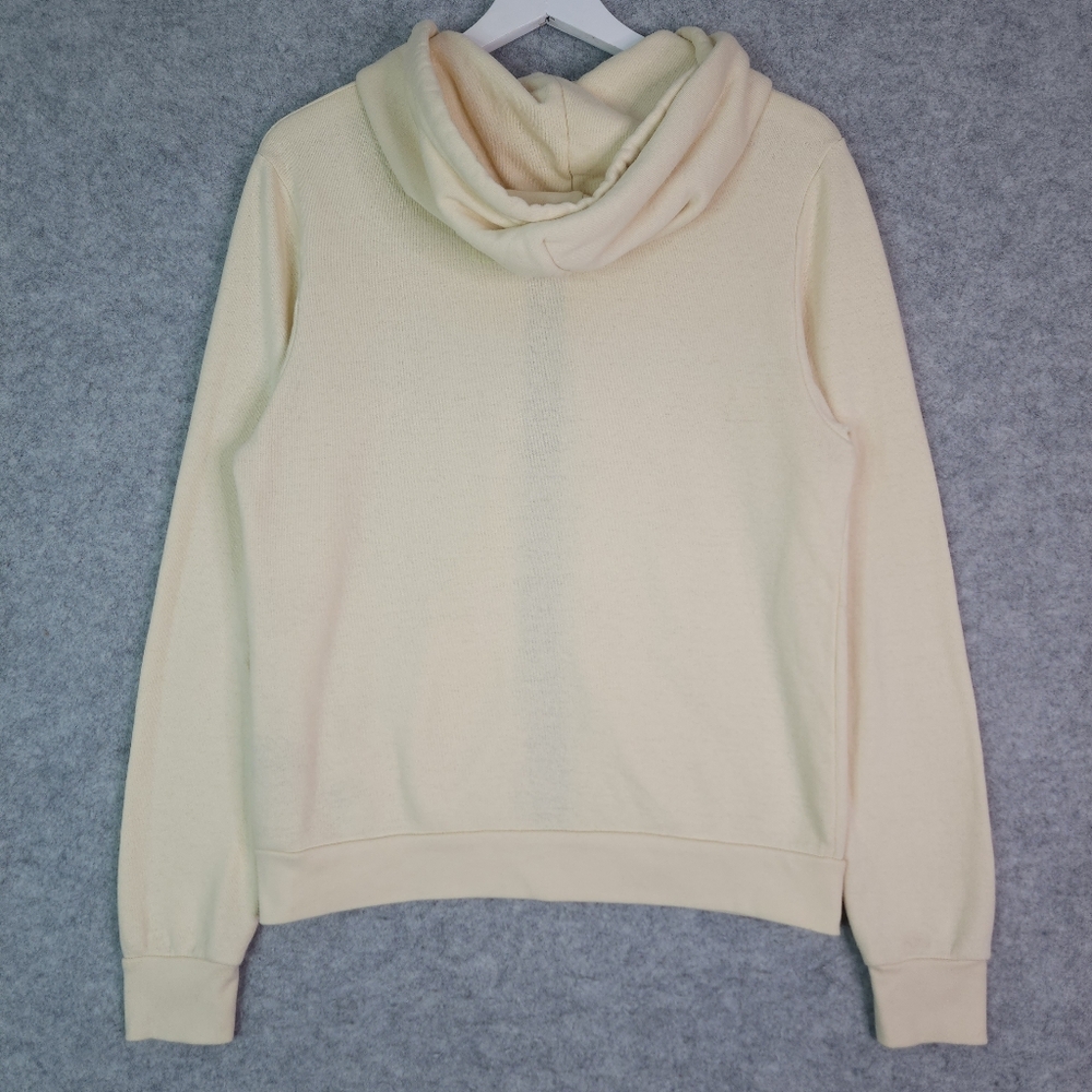 Aviator Nation 5 Stripe Zip Hoodie in Vintage White Medium - Picture 3 of 8